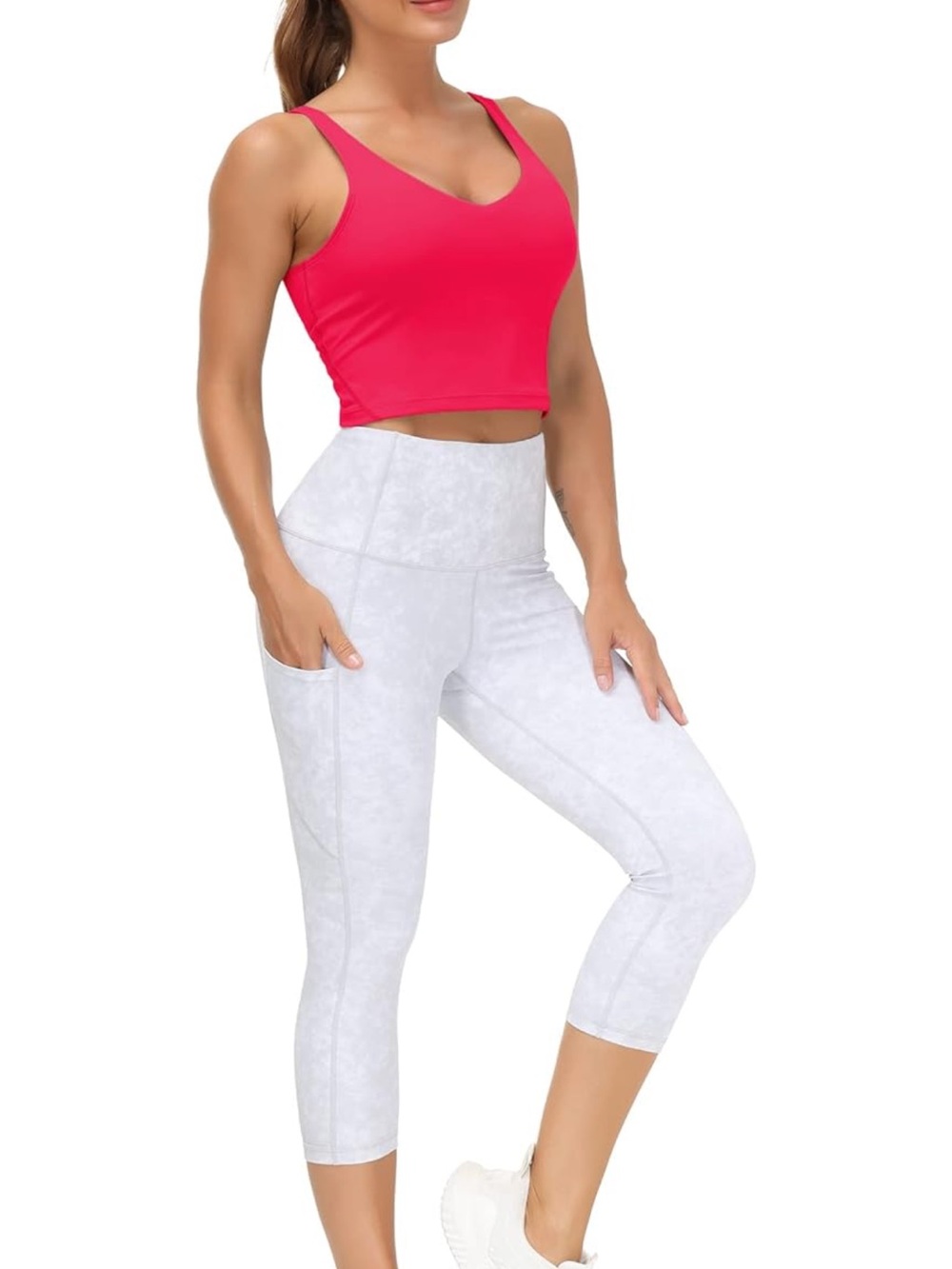 Gym‎ People Sports Bra Longline Wirefree Padded Medium Support Magenta Medium